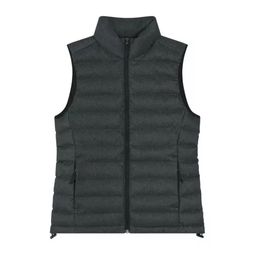 Stella Climber gyapjúhatású női mellény (XL, Dark Heather Grey)