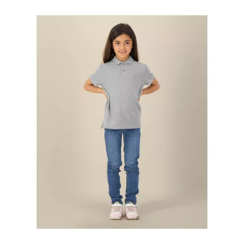 Mini Sprinter gyerekpóló (7-8/122-128cm, Heather Grey)