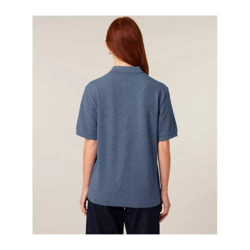 Prepster 2.0 uniszex póló (3XL, Dark Heather Blue)