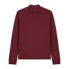 Prepster 2.0 hosszú ujjú póló (L, Burgundy)