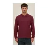Prepster 2.0 hosszú ujjú póló (L, Burgundy)