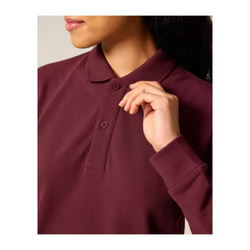 Prepster 2.0 hosszú ujjú póló (L, Burgundy)