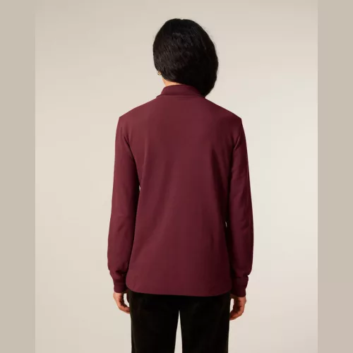 Prepster 2.0 hosszú ujjú póló (L, Burgundy)
