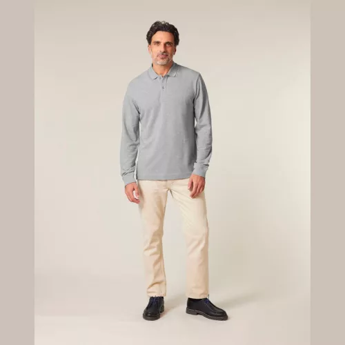 Prepster 2.0 hosszú ujjú póló (L, Heather Grey)