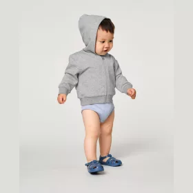   Baby Connector babák cipzáros kapucnis pulóvere (6-12 m/68-80cm, Cotton Pink)