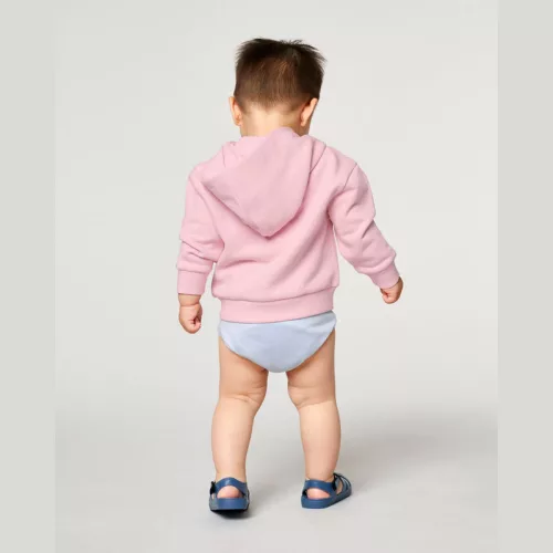 Baby Connector babák cipzáros kapucnis pulóvere (6-12 m/68-80cm, Cotton Pink)