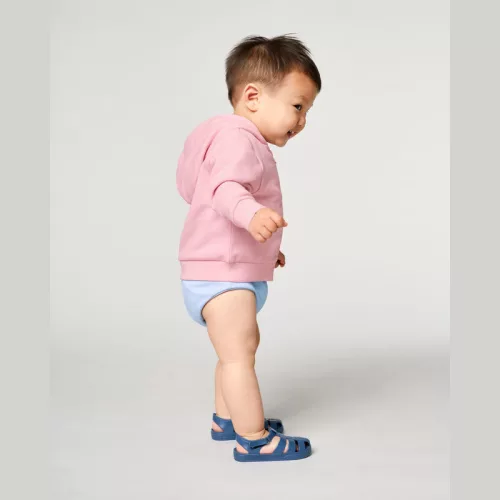 Baby Connector babák cipzáros kapucnis pulóvere (24-36 m/92-98cm, Cotton Pink)