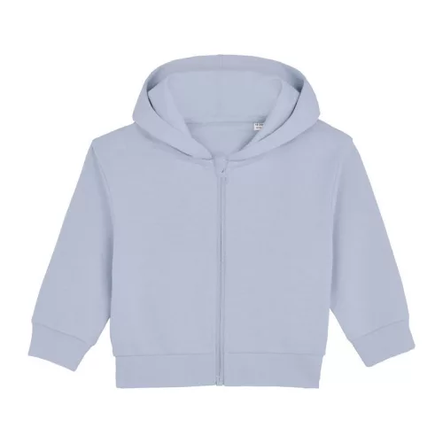 Baby Connector babák cipzáros kapucnis pulóvere (6-12 m/68-80cm, Serene Blue)