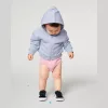 Baby Connector babák cipzáros kapucnis pulóvere (12-18 m/80-86cm, Serene Blue)
