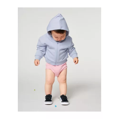 Baby Connector babák cipzáros kapucnis pulóvere (18-24 m/86-92cm, Serene Blue)