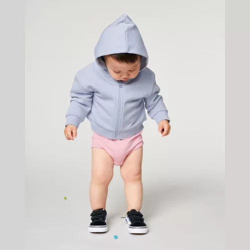 Baby Connector babák cipzáros kapucnis pulóvere (24-36 m/92-98cm, Serene Blue)