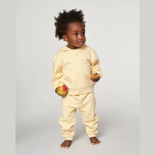 Baby Connector babák cipzáros kapucnis pulóvere (24-36 m/92-98cm, Butter)