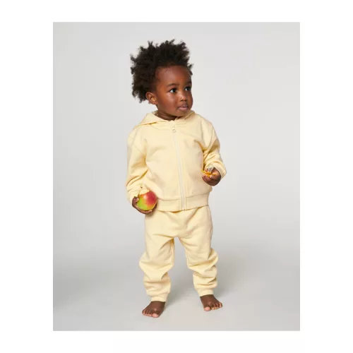 Baby Connector babák cipzáros kapucnis pulóvere (24-36 m/92-98cm, Butter)