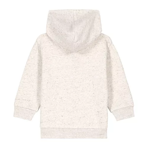 Baby Connector babák cipzáros kapucnis pulóvere (6-12 m/68-80cm, Eco Heather)