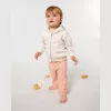 Baby Connector babák cipzáros kapucnis pulóvere (6-12 m/68-80cm, Eco Heather)