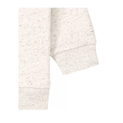 Baby Connector babák cipzáros kapucnis pulóvere (18-24 m/86-92cm, Eco Heather)