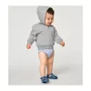 Baby Connector babák cipzáros kapucnis pulóvere (18-24 m/86-92cm, Heather Grey)