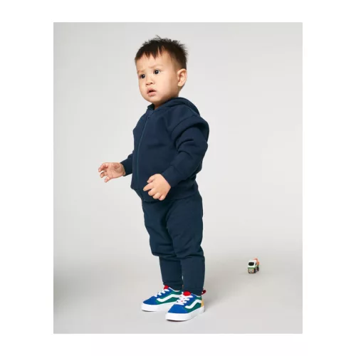 Baby Connector babák cipzáros kapucnis pulóvere (12-18 m/80-86cm, French Navy)