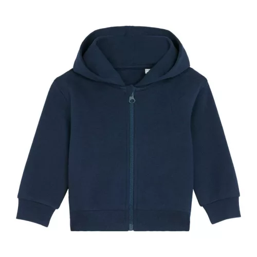 Baby Connector babák cipzáros kapucnis pulóvere (24-36 m/92-98cm, French Navy)