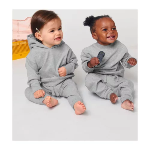 Baby Changer babapulóver (12-18 m/80-86cm, Heather Grey)