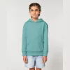 Mini Cruiser 2.0 gyermek kapucnis pulóver (12-13/152-158cm, Teal Monstera)