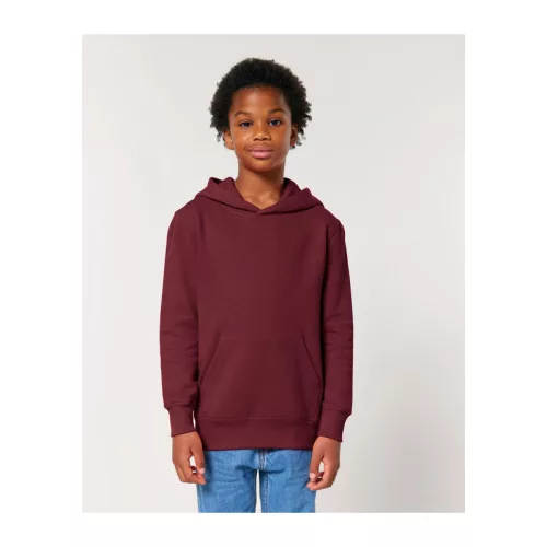 Mini Cruiser 2.0 gyermek kapucnis pulóver (7-8/122-128cm, Burgundy)