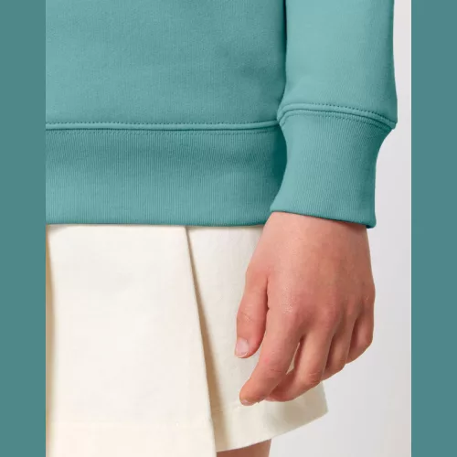 Mini Changer 2.0 gyerek pulóver (12-13/152-158cm, Teal Monstera)