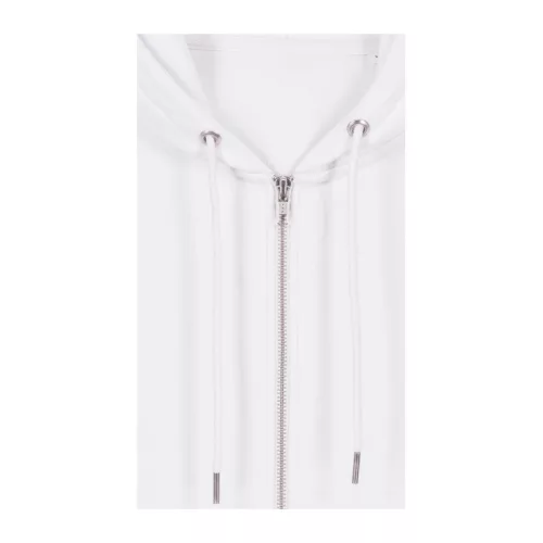 Cultivator 2.0 uniszex cipzáras kapucnis pulóver (2XL, White)