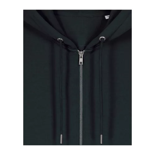 Cultivator 2.0 uniszex cipzáras kapucnis pulóver (4XL, Black)