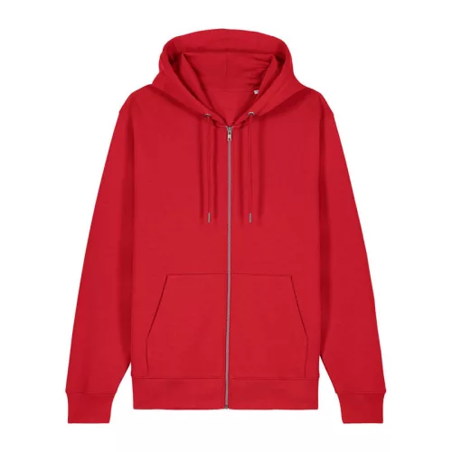 Cultivator 2.0 uniszex cipzáras kapucnis pulóver (2XL, Red)
