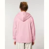 Cultivator 2.0 uniszex cipzáras kapucnis pulóver (2XS, Cotton Pink)