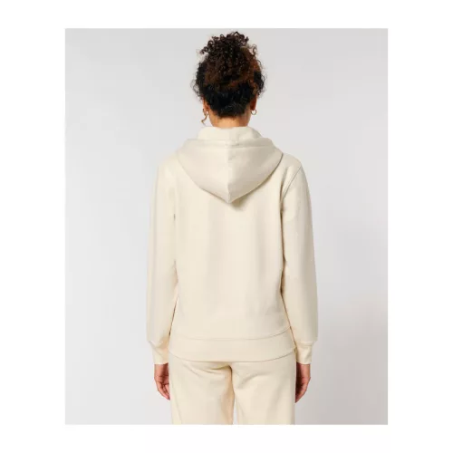 Cultivator 2.0 uniszex cipzáras kapucnis pulóver (XL, Natural Raw)