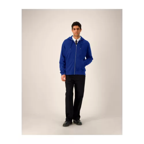 Cultivator 2.0 uniszex cipzáras kapucnis pulóver (2XS, Worker Blue)