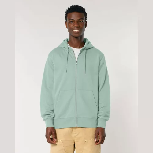 Cultivator 2.0 uniszex cipzáras kapucnis pulóver (3XL, Aloe)