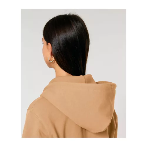 Cultivator 2.0 uniszex cipzáras kapucnis pulóver (2XL, Latte)