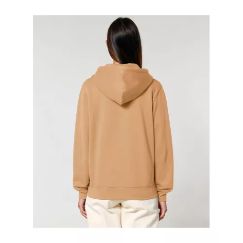 Cultivator 2.0 uniszex cipzáras kapucnis pulóver (3XL, Latte)