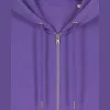 Cultivator 2.0 uniszex cipzáras kapucnis pulóver (L, Purple Love)