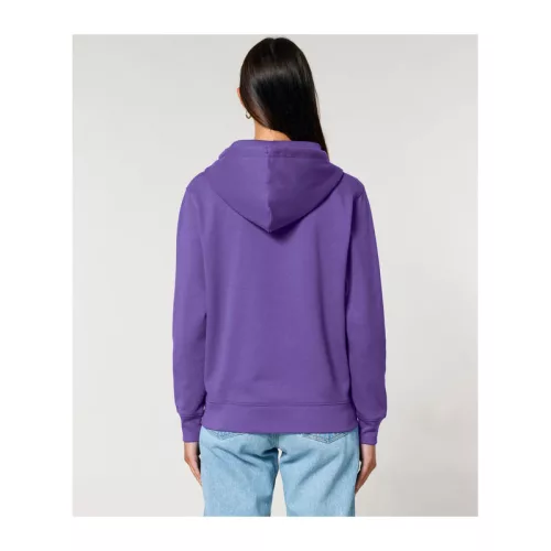 Cultivator 2.0 uniszex cipzáras kapucnis pulóver (XL, Purple Love)