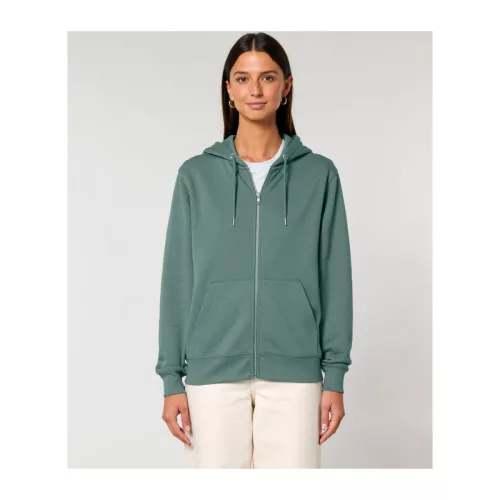 Cultivator 2.0 uniszex cipzáras kapucnis pulóver (2XL, Green Bay)