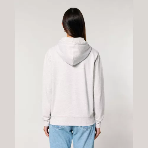 Cultivator 2.0 uniszex cipzáras kapucnis pulóver (L, Cool Heather Grey)