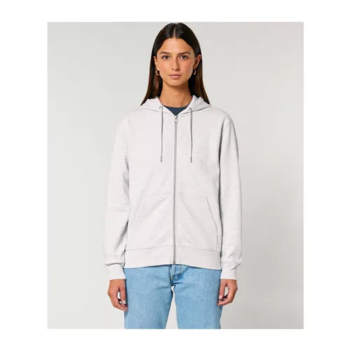 Cultivator 2.0 uniszex cipzáras kapucnis pulóver (2XL, Cool Heather Grey)