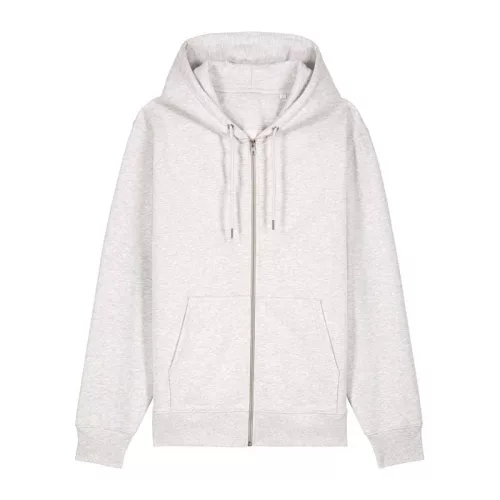 Cultivator 2.0 uniszex cipzáras kapucnis pulóver (XS, Cool Heather Grey)