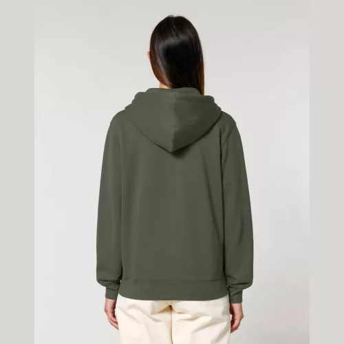 Cultivator 2.0 uniszex cipzáras kapucnis pulóver (XS, Khaki)