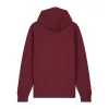Cultivator 2.0 uniszex cipzáras kapucnis pulóver (4XL, Burgundy)
