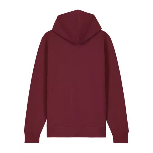 Cultivator 2.0 uniszex cipzáras kapucnis pulóver (5XL, Burgundy)