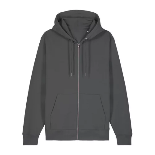 Cultivator 2.0 uniszex cipzáras kapucnis pulóver (2XL, Anthracite)