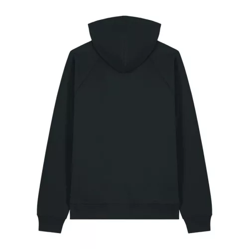 Striker uniszex, laza raglán ujjú kapucnis pulóver (XL, Black)