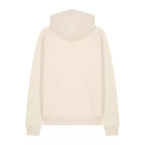 Striker uniszex, laza raglán ujjú kapucnis pulóver (XS, Natural Raw)