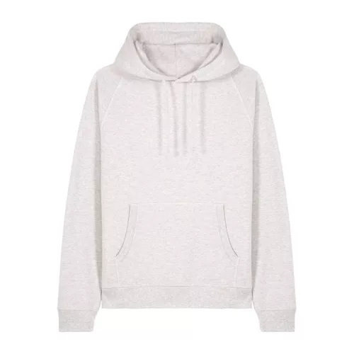 Striker uniszex, laza raglán ujjú kapucnis pulóver (2XS, Cool Heather Grey)