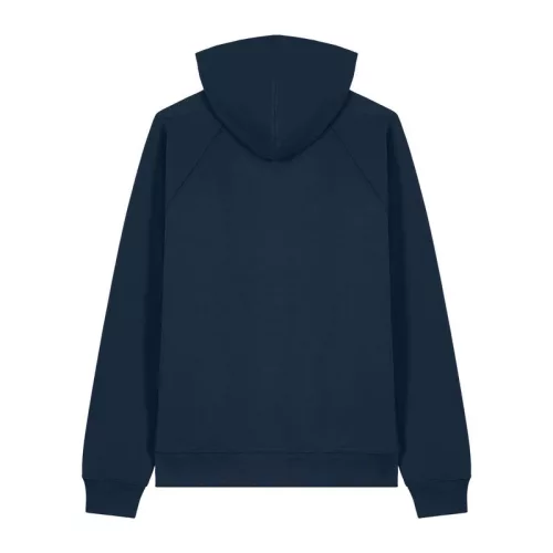 Striker uniszex, laza raglán ujjú kapucnis pulóver (2XL, French Navy)